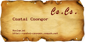 Csatai Csongor névjegykártya